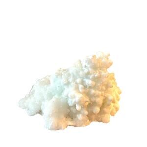Rare Natural Hydrozincite Mineral Crystal Cluster White Healing